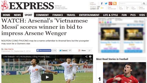 Bóng đá trẻ Việt Nam vươn ra thế giới