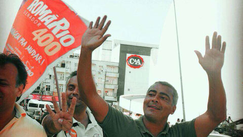 Romario được bầu vào Thượng viện Brazil