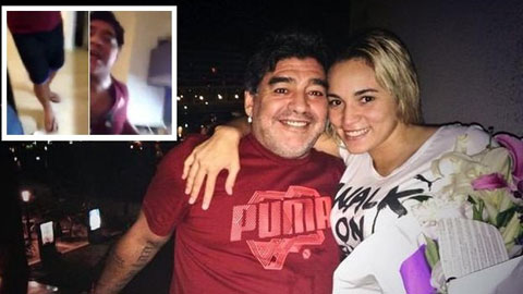 Maradona lộ clip tẩn bồ cũ