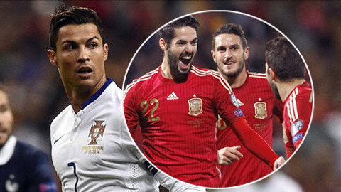 BXH FIFA tháng 11/2014: Tây Ban Nha và Bồ Đào Nha góp mặt ở Top 10