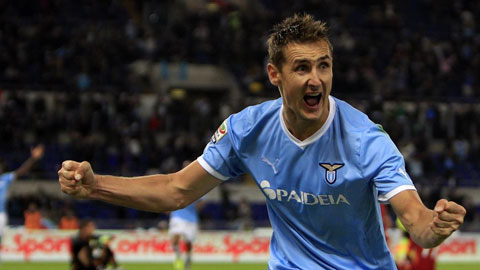 Lazio cần Klose hồi sinh cho cuộc đua Top 3