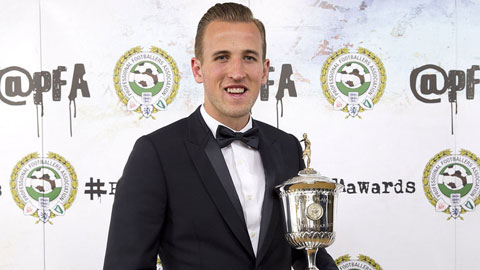 Harry Kane nhận danh hiệu cầu thủ trẻ xuất sắc nhất năm của PFA