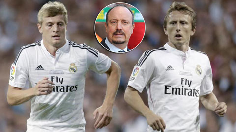 Benitez đảm bảo Kroos và Modric chắc suất ở hàng tiền vệ Real