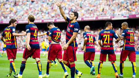 Bóng đá - Barca 2-1 Las Pamas: Suarez tỏa sáng cứu Barca