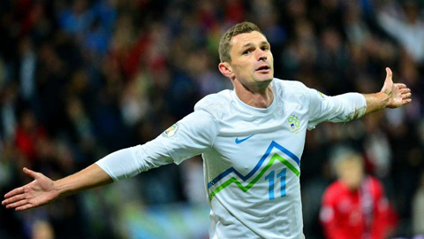 Tiền đạo Milivoje Novakovic (Slovenia): 6 bàn/598 phút
